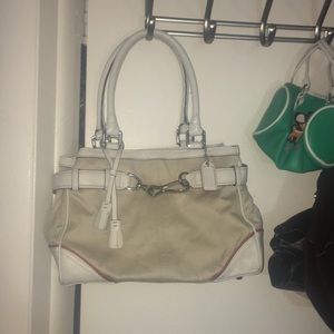 Coach khaki Ashley Hampton handbag